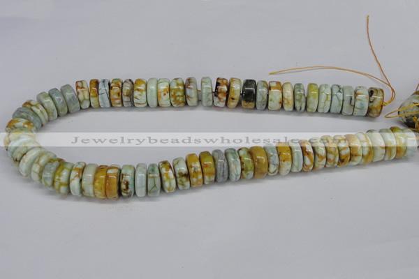 CNG1445 15.5 inches 6*15mm - 8*15mm nuggets agate gemstone beads