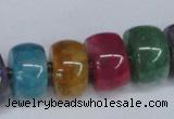 CNG1451 15.5 inches 10*18mm nuggets agate gemstone beads