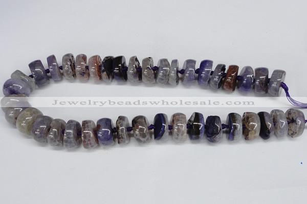 CNG1453 15.5 inches 8*20mm - 10*20mm nuggets agate gemstone beads