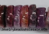 CNG1457 15.5 inches 8*25mm - 12*25mm nuggets agate gemstone beads