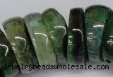 CNG1461 15.5 inches 11*30mm - 13*30mm nuggets agate gemstone beads