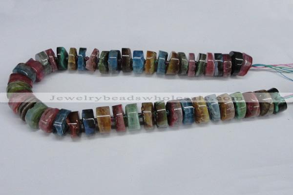 CNG1470 15.5 inches 8*18mm - 12*18mm nuggets agate gemstone beads