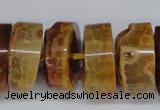 CNG1472 15.5 inches 10*25mm - 14*25mm nuggets agate gemstone beads