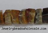 CNG1477 15.5 inches 8*15mm - 12*15mm nuggets agate gemstone beads