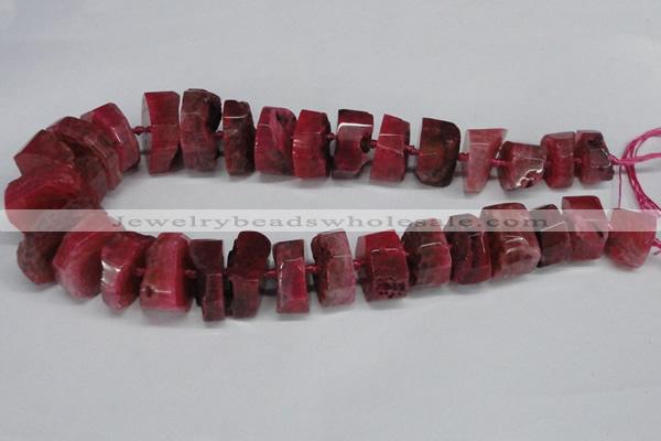 CNG1487 15.5 inches 10*15mm - 12*25mm nuggets agate gemstone beads