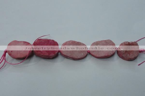 CNG1511 8 inches 20*30mm - 25*35mm freeform agate beads