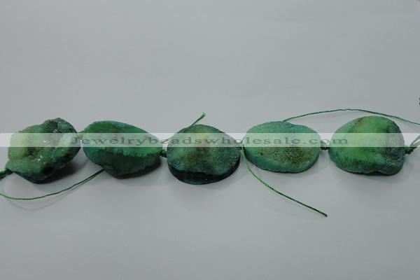 CNG1515 8 inches 20*30mm - 25*35mm freeform agate beads