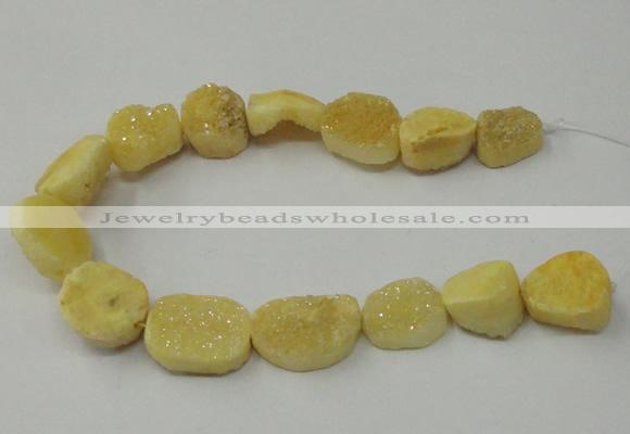 CNG1518 8 inches 12*16mm - 15*22mm freeform agate beads