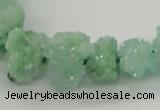 CNG1542 15.5 inches 6*8mm - 15*20mm nuggets plated druzy quartz beads