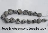 CNG1577 18*25mm - 20*30mm nuggets plated druzy agate beads