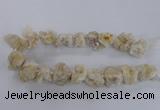 CNG1644 15.5 inches 18*25mm - 22*30mm nuggets plated druzy agate beads