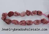 CNG1666 15.5 inches 18*25mm - 22*30mm nuggets plated druzy agate beads