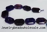 CNG1681 15.5 inches 30*40mm freeform agate gemstone beads wholesale