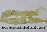 CNG1702 15.5 inches 15*20mm - 18*35mm nuggets lemon quartz beads