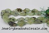 CNG1709 15.5 inches 15*20mm - 18*35mm nuggets prehnite beads