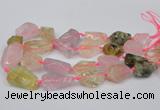 CNG1710 15.5 inches 15*20mm - 18*35mm nuggets mixed quartz beads