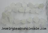 CNG1820 15.5 inches 20*25mm - 25*30mm nuggets white crystal beads