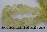 CNG1823 15.5 inches 20*25mm - 25*30mm nuggets lemon quartz beads