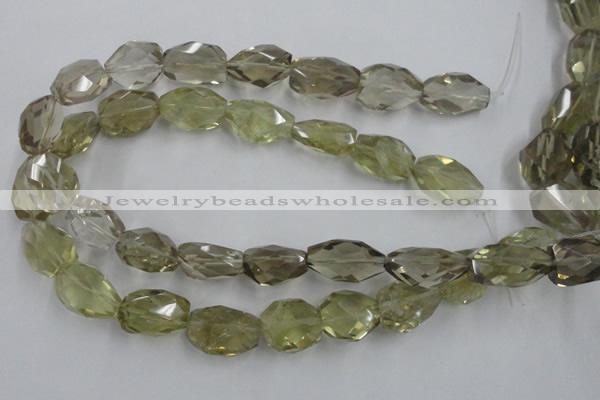 CNG1827 15.5 inches 15*20mm - 18*25mm faceted nuggets lemon quartz beads