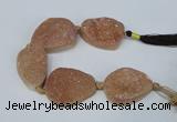 CNG2135 7.5 inches 25*30mm - 30*35mm freeform agate beads