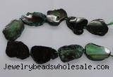 CNG2142 15.5 inches 30*35mm - 35*40mm freeform agate gemstone beads