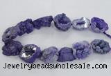 CNG2159 15.5 inches 25*35mm - 35*40mm nuggets druzy agate beads