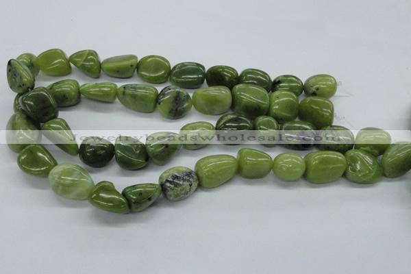 CNG216 15.5 inches 13*18mm nuggets canadian jade gemstone beads