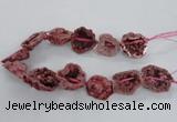 CNG2160 15.5 inches 25*35mm - 35*40mm nuggets druzy agate beads