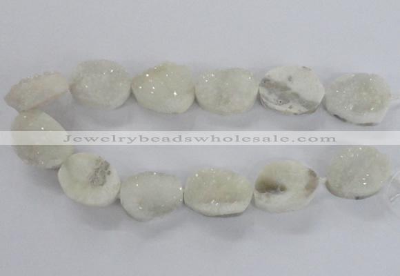 CNG2166 15.5 inches 25*30mm - 25*35mm freeform agate beads