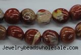 CNG217 15.5 inches 10*12mm nuggets red jasper gemstone beads