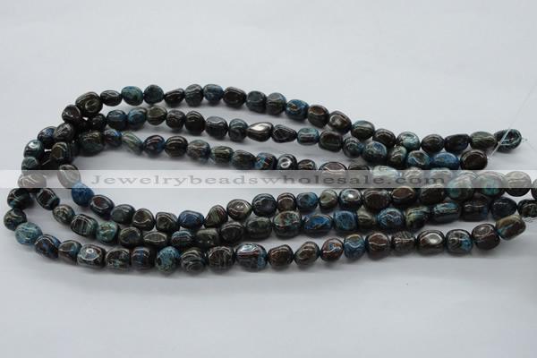 CNG221 15.5 inches 8*10mm nuggets stripe jasper gemstone beads