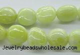 CNG223 15.5 inches 10*14mm nuggets lemon jade gemstone beads