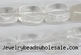 CNG23 15.5 inches 12*17mm nuggets white crystal gemstone beads