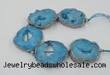 CNG2333 7.5 inches 35*40mm - 45*50mm freeform druzy agate beads