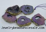 CNG2339 7.5 inches 40*50mm - 55*60mm freeform druzy agate beads