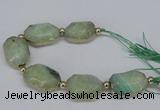 CNG2453 7.5 inches 20*25mm - 25*35mm faceted freeform agate beads