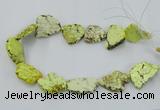 CNG2511 15.5 inches 25*30mm - 35*40mm freeform turquoise beads