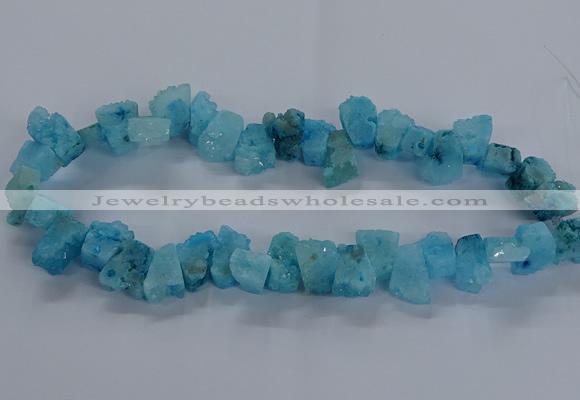 CNG2584 15.5 inches 13*18mm - 15*25mm nuggets druzy agate beads