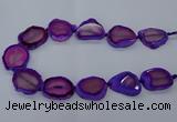 CNG2609 15.5 inches 30*35mm - 40*45mm freeform agate beads