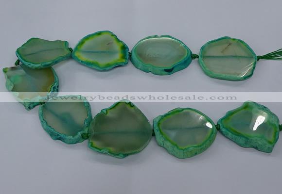 CNG2612 15.5 inches 30*35mm - 40*45mm freeform agate beads