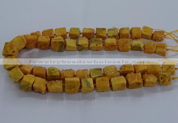 CNG2618 15.5 inches 10*12mm - 14*16mm nuggets druzy agate beads