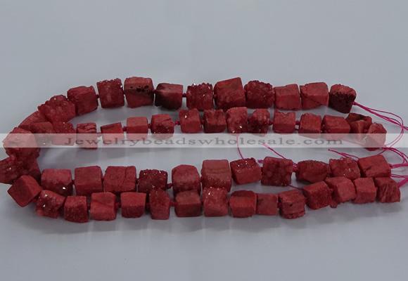 CNG2620 15.5 inches 10*12mm - 14*16mm nuggets druzy agate beads