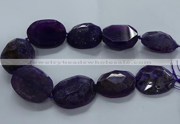 CNG2648 15.5 inches 30*38mm - 40*50mm freeform agate beads