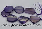 CNG2663 15.5 inches 30*40mm - 40*55mm freeform agate beads