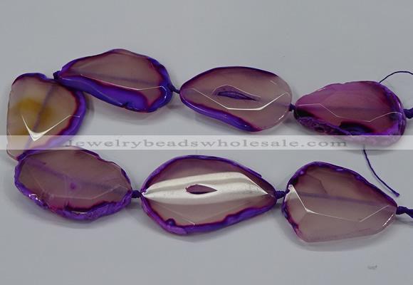 CNG2665 15.5 inches 30*40mm - 40*55mm freeform agate beads