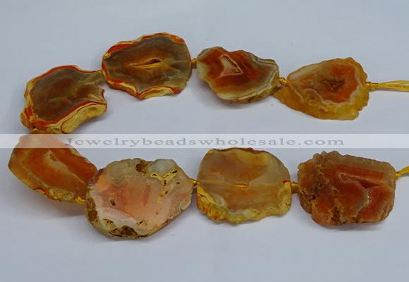 CNG2670 15.5 inches 30*40mm - 40*50mm freeform druzy agate beads