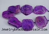 CNG2672 15.5 inches 30*40mm - 40*50mm freeform druzy agate beads