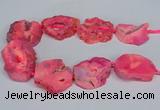 CNG2675 15.5 inches 30*40mm - 40*50mm freeform druzy agate beads