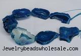 CNG2680 15.5 inches 30*40mm - 40*50mm freeform druzy agate beads