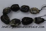 CNG2687 15.5 inches 35*45mm - 40*60mm freeform druzy agate beads